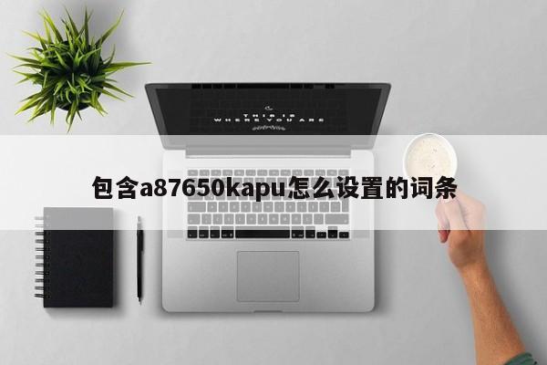 包含a87650kapu怎么设置的词条